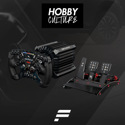 Fanatec DD+(15Nm) ClubSport Racing Wheel F1® + Elite V2, Clubsport V3 pedals