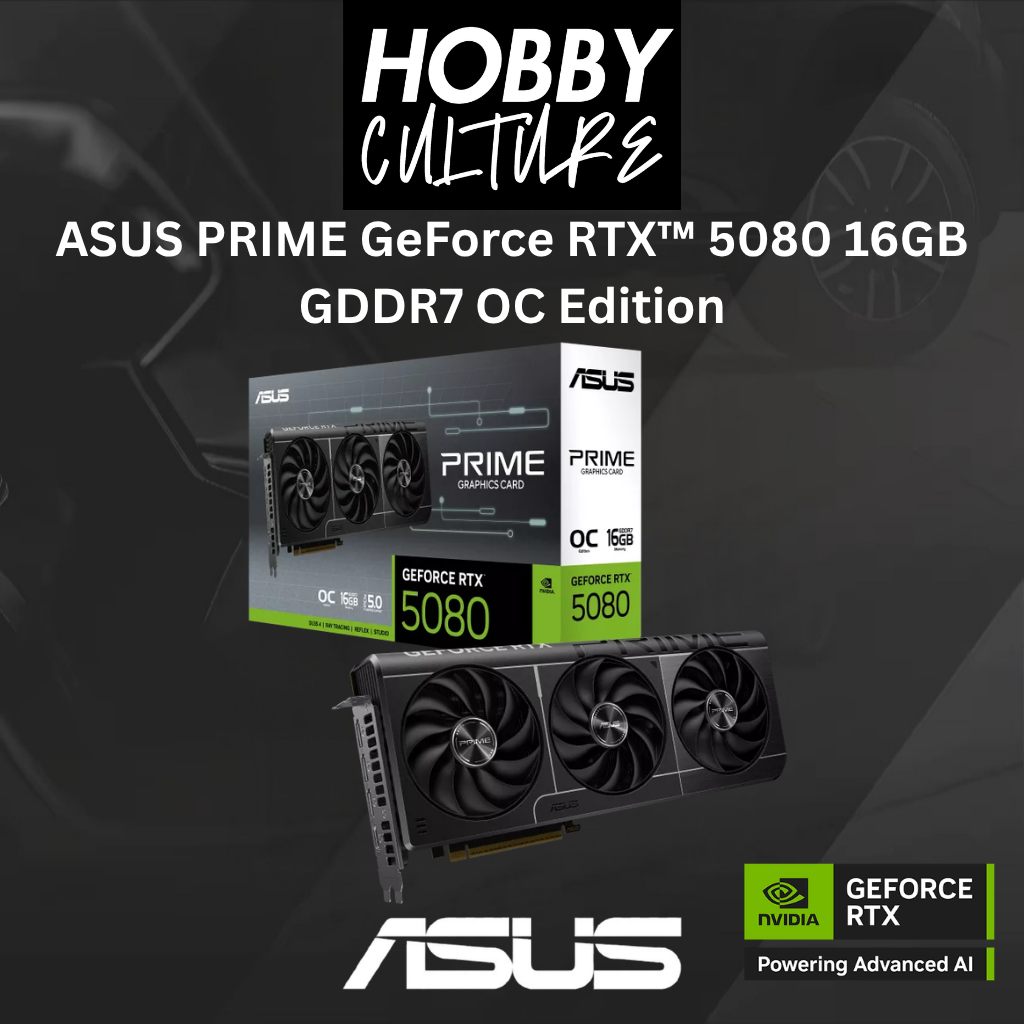 ASUS PRIME GeForce RTX™ 5080 16GB GDDR7 OC Edition