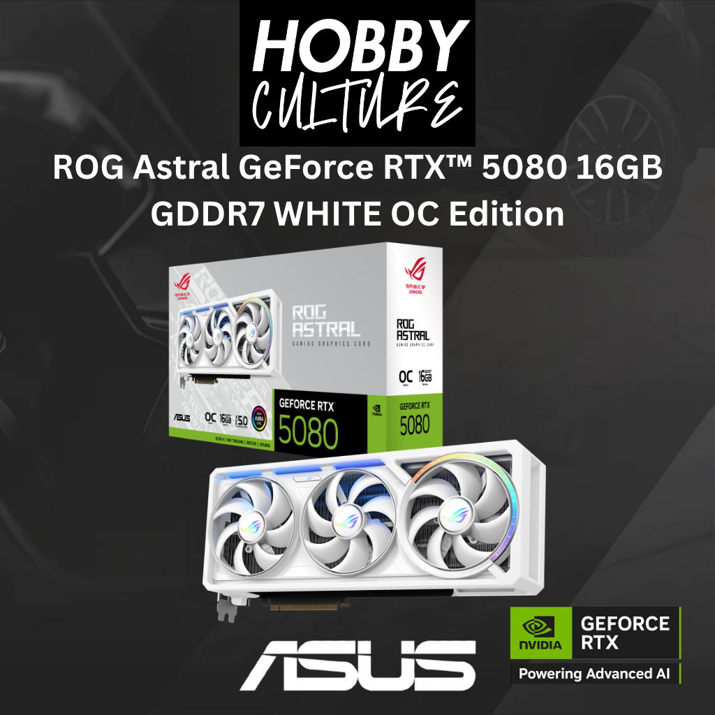 ROG Astral GeForce RTX™ 5080 16GB GDDR7 WHITE OC Edition