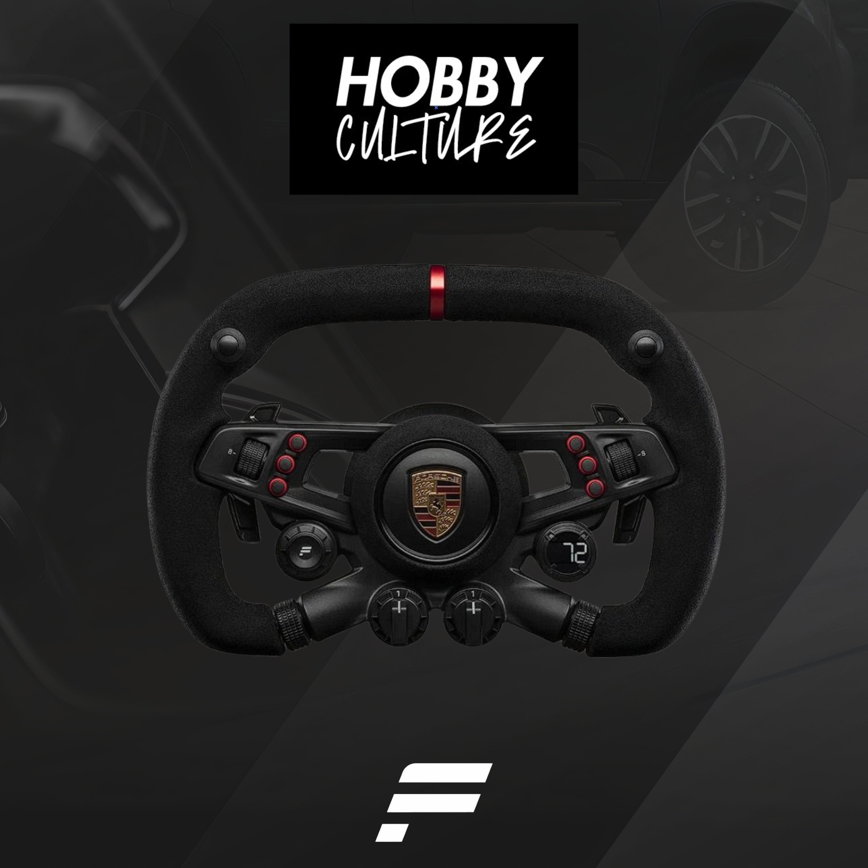 Fanatec CSL Elite Steering Wheel Porsche Vision GT + QR2 L