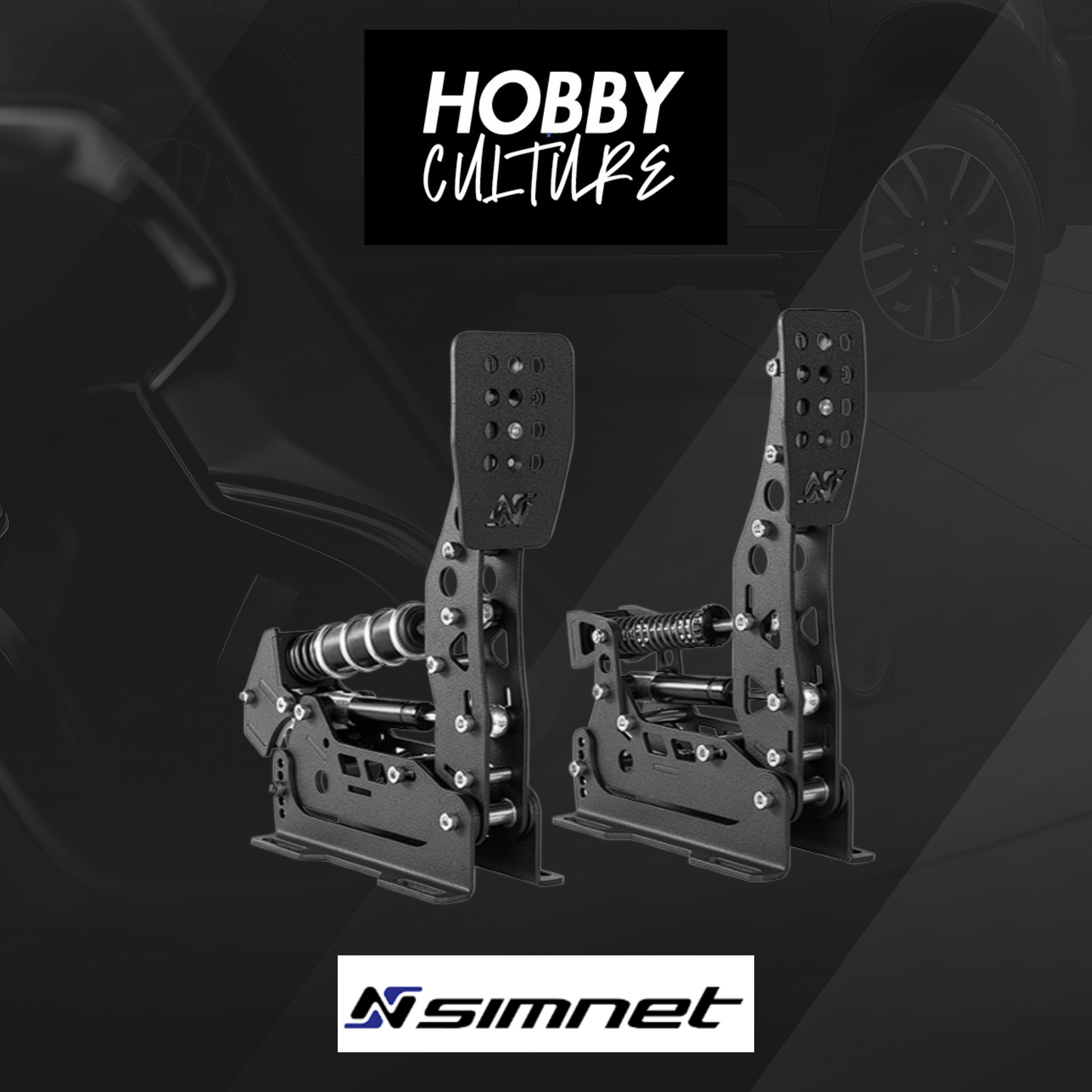 Simnet Racing SP Pro Loadcell Pedal（2-set）+  Haptic Reactors