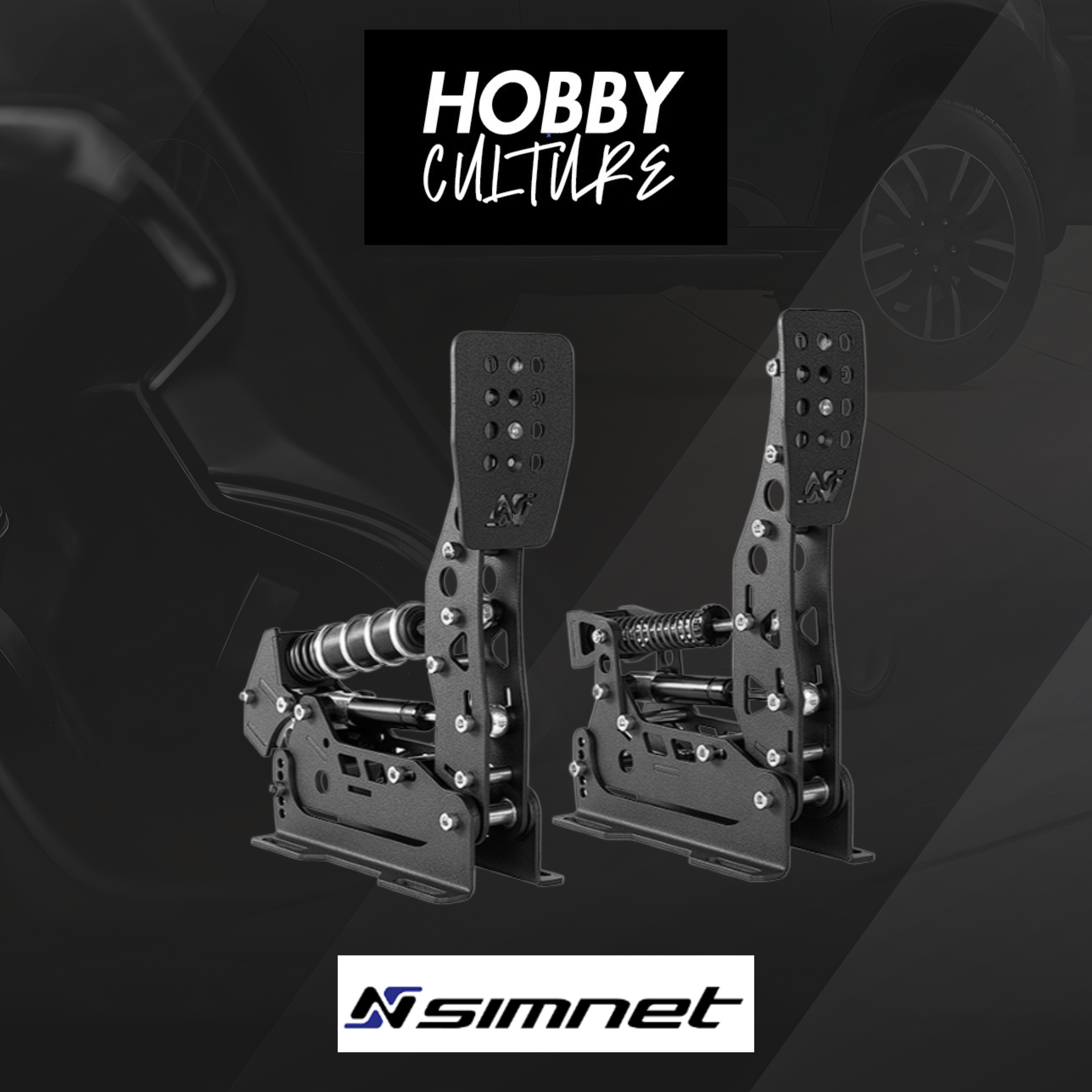 Simnet Racing SP Pro Loadcell Pedal（2-set）+  Haptic Reactors